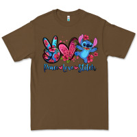 Cacao peace love stitch Premium Tee - Zillion Design Studio