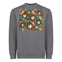 Storm baseball turquoise gemstones western patterns Heavyweight Sweatshirt - BarkalooDesign