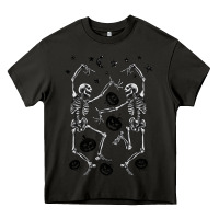 Asphalt halloween dancing skeletons Heavy Core Tee - BarkalooDesign