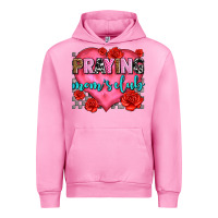 Fuchsia Pink praying moms club olivia Urban Hoodie - OliviaCreatesArt
