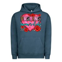 Pigment Midnight Navy praying moms club olivia Urban Hoodie - OliviaCreatesArt
