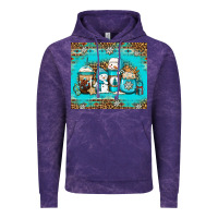 Cloud Purple winter snowman coffee Vintage Hoodie - Jasminsmagicworld
