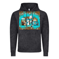 Vintage Black winter snowman coffee Vintage Hoodie - Jasminsmagicworld
