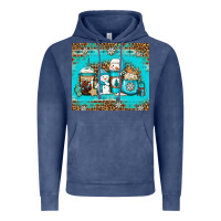 Vintage Denim winter snowman coffee Vintage Hoodie - Jasminsmagicworld
