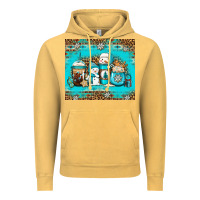 Vintage Mustard winter snowman coffee Vintage Hoodie - Jasminsmagicworld