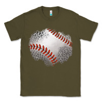 Army Green leopard baseball patch Classic Tee - Jasminsmagicworld