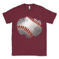 Burgundy leopard baseball patch Classic Tee - Jasminsmagicworld