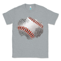 Heather Grey leopard baseball patch Classic Tee - Jasminsmagicworld
