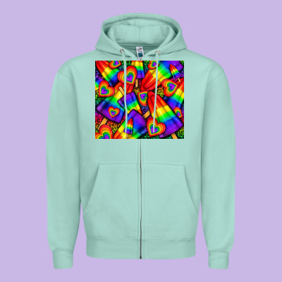 Western Lgbtq+ Pride Squad Tumbler Zipper Hoodie Designed By Bundleandbundleshop