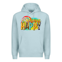 Blue Mist Choose happy Premium Hoodie - NancyCooperArtShop