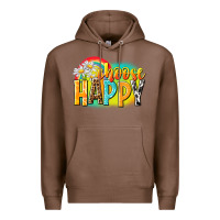 Chestnut Choose happy Premium Hoodie - NancyCooperArtShop