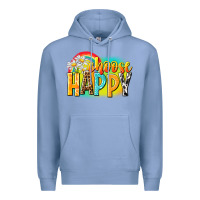 Colony Blue Choose happy Premium Hoodie - NancyCooperArtShop