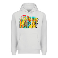 Dove Grey Choose happy Premium Hoodie - NancyCooperArtShop