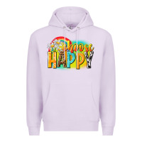 Lilac Choose happy Premium Hoodie - NancyCooperArtShop