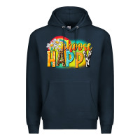 Navy Choose happy Premium Hoodie - NancyCooperArtShop