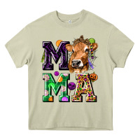 Mossy Mama Cow Halloween Heavy Core Tee - texasbilliewilder