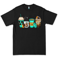 Black photography coffee cups Premium Tee - Zillion Design Studio