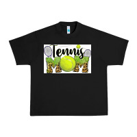 Black tennis mom Urban Heavy Tee - BarkalooDesign