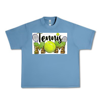 Pebble Blue tennis mom Urban Heavy Tee - BarkalooDesign