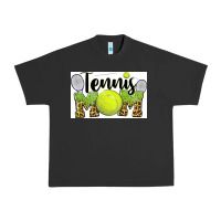 Pigment Black tennis mom Urban Heavy Tee - BarkalooDesign