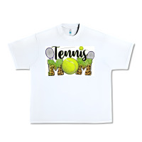 White tennis mom Urban Heavy Tee - BarkalooDesign