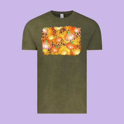 Fall Pumpkin Background Vintage Tee Designed By Adodesignshop