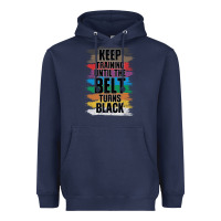 Navy Black Belt Martial Art Training Karate TaeKwonDo Heavyweight Hoodie - Bettercallsaul