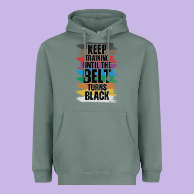 Black Belt Martial Art Training Karate Taekwondo Heavyweight Hoodie Designed By Bettercallsaul