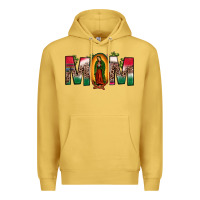 Antique Gold mexican flag our lady of guadalupe mom leopard Premium Hoodie - JahusDesignShop