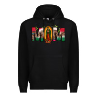 Black mexican flag our lady of guadalupe mom leopard Premium Hoodie - JahusDesignShop