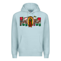 Blue Mist mexican flag our lady of guadalupe mom leopard Premium Hoodie - JahusDesignShop