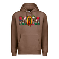 Chestnut mexican flag our lady of guadalupe mom leopard Premium Hoodie - JahusDesignShop