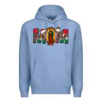 Colony Blue mexican flag our lady of guadalupe mom leopard Premium Hoodie - JahusDesignShop