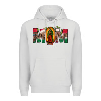 Dove Grey mexican flag our lady of guadalupe mom leopard Premium Hoodie - JahusDesignShop