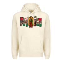 Sandshell mexican flag our lady of guadalupe mom leopard Premium Hoodie - JahusDesignShop