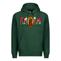 Sports Green mexican flag our lady of guadalupe mom leopard Premium Hoodie - JahusDesignShop