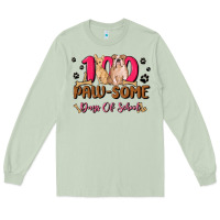 Matcha 100 paw some days of school Long Sleeve Tee - MaliasSmallBusiness