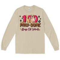 100 Paw Some Days Of School Long Sleeve Tee | Teevron
