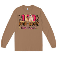 Toasted Coconut 100 paw some days of school Long Sleeve Tee - MaliasSmallBusiness