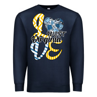 Navy Love West Virginia Premium Sweatshirt - Bettercallsaul