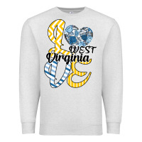 Oatmeal Heather Love West Virginia Premium Sweatshirt - Bettercallsaul