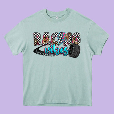 Racing Vibes Heavy Core Tee Designed By Zillion Design Studio