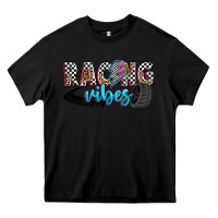 Black racing vibes Heavy Core Tee - Zillion Design Studio