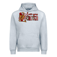 Heather Grey love you forever olivia Urban Hoodie - OliviaCreatesArt