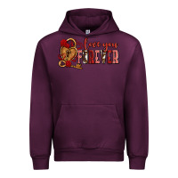 Mauve Wine love you forever olivia Urban Hoodie - OliviaCreatesArt