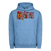 Pigment Pebble Blue love you forever olivia Urban Hoodie - OliviaCreatesArt