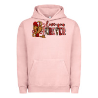Pigment Salmon love you forever olivia Urban Hoodie - OliviaCreatesArt