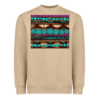 Mushroom leopard aztec turquoise jewelry Heavyweight Sweatshirt - BarkalooDesign