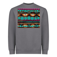 Storm leopard aztec turquoise jewelry Heavyweight Sweatshirt - BarkalooDesign