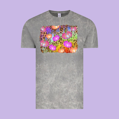 Colourful Pumpkin Background Vintage Tee Designed By Adodesignshop